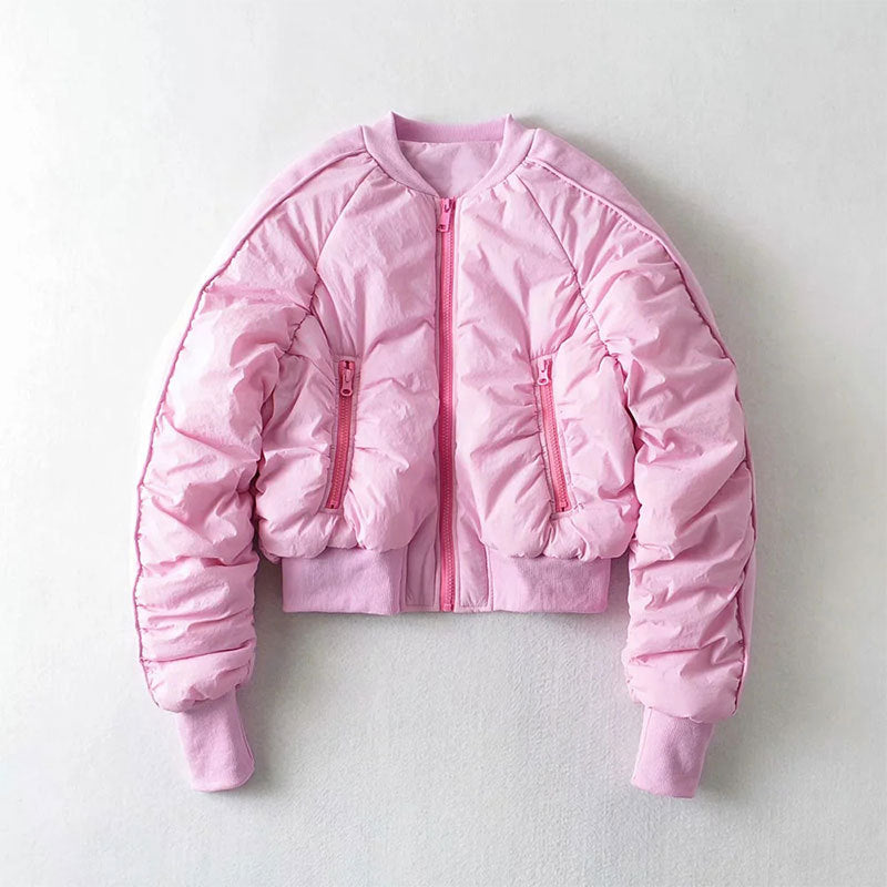 European And American Style Cotton Coat Short Bread Jacket Women's Bomber Jacket - RIFTOO