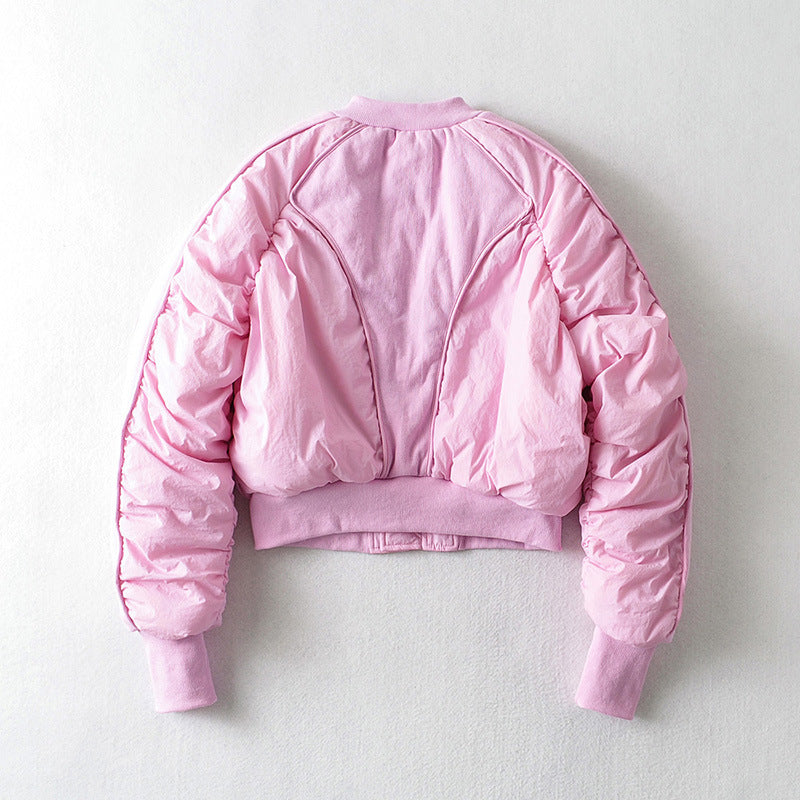 European And American Style Cotton Coat Short Bread Jacket Women's Bomber Jacket - RIFTOO