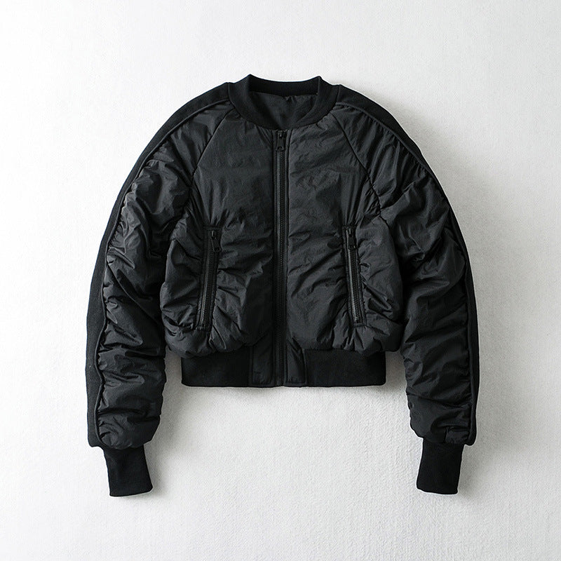 European And American Style Cotton Coat Short Bread Jacket Women's Bomber Jacket - RIFTOO