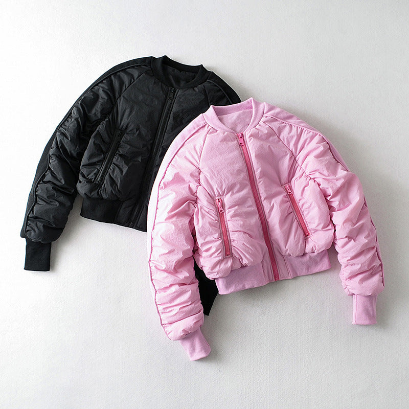 European And American Style Cotton Coat Short Bread Jacket Women's Bomber Jacket - RIFTOO