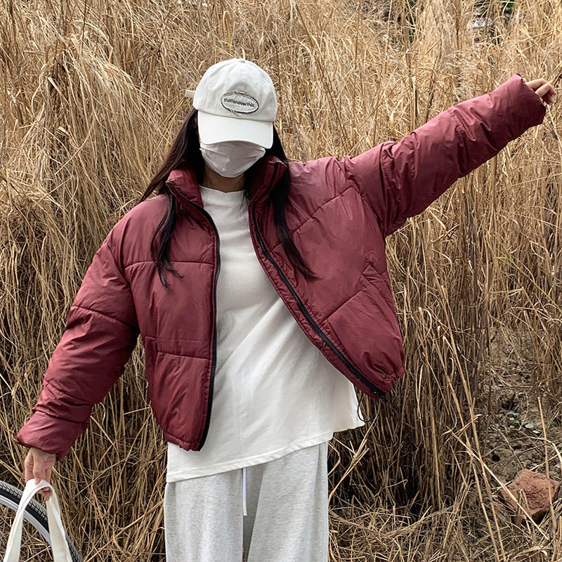 Women’s Short Puffer Jacket – Warm & Cozy Winter Coat - RIFTOO