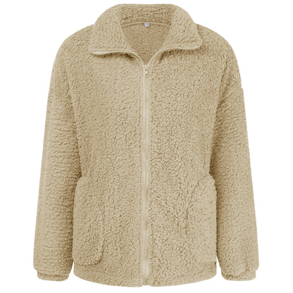 Fashionable Plush Warm Jacket Women - RIFTOO