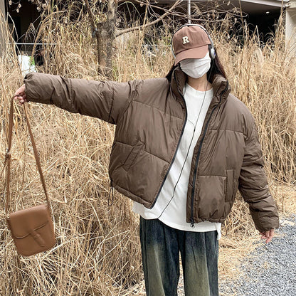 Women’s Short Puffer Jacket – Warm & Cozy Winter Coat - RIFTOO