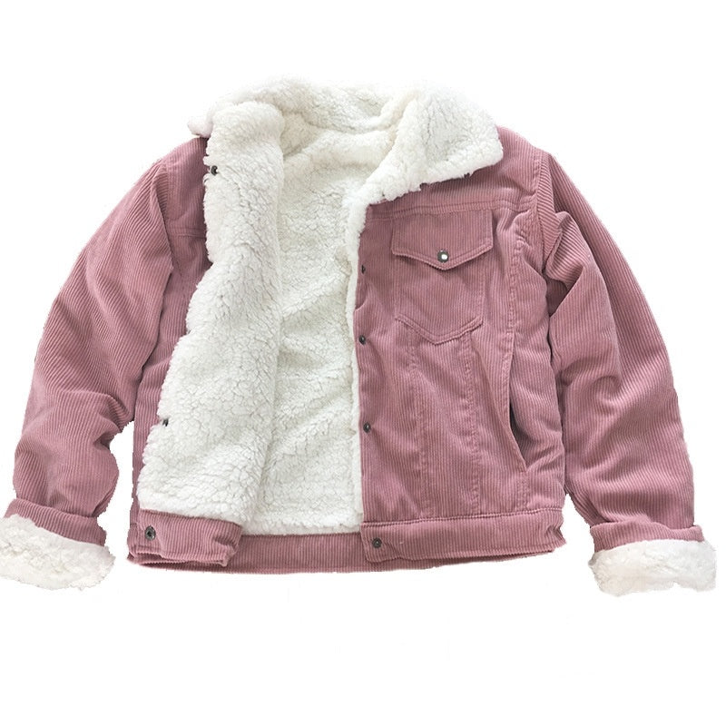 Women’s Autumn Corduroy Jacket – Thick & Cozy Outerwear - RIFTOO