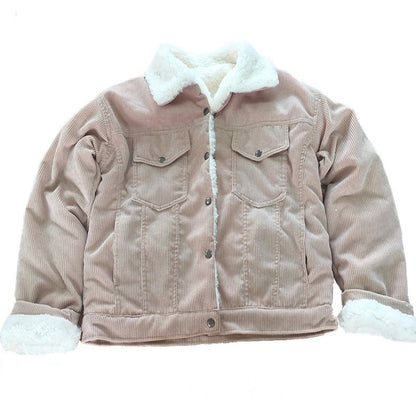 Women’s Autumn Corduroy Jacket – Thick & Cozy Outerwear - RIFTOO