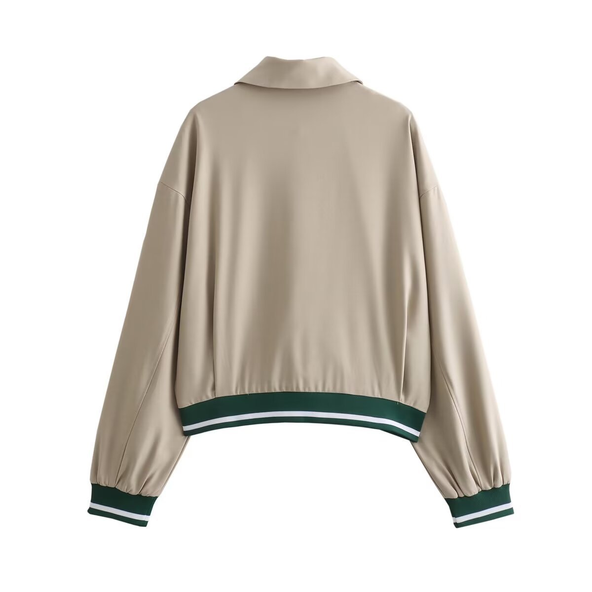 European And American Fashion Casual Contrast Color Loose Flight Jacket Baseball Uniform Jacket - RIFTOO