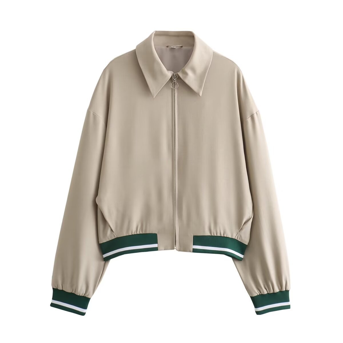 European And American Fashion Casual Contrast Color Loose Flight Jacket Baseball Uniform Jacket - RIFTOO